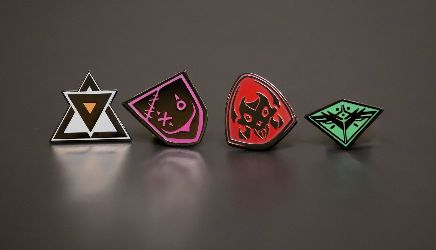 Kaidro Hard Nickel Enamel Pin Bundle